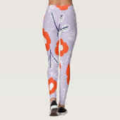 Leggings Pastel Botanique Rose : Motif Floral (Dos)