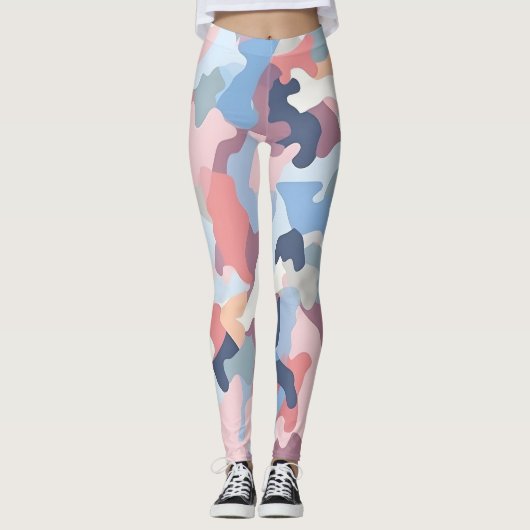 Leggings Pastel Camouflage (Devant)