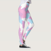 Leggings Pastel Camouflage Motif d'art Abstrait (Droite)