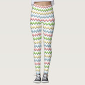 Leggings Pastel Chevron-Drop Shadow par Shirley Taylor (Devant)