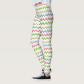 Leggings Pastel Chevron-Drop Shadow par Shirley Taylor (Gauche)