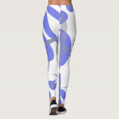 Leggings Pastel Ciblé Violet Violet Jambes d'art Abstrait (Dos)
