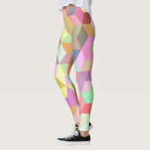 Leggings Pastel Color Printemps & Été Carrés cubes tendance (Gauche)