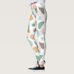 Leggings Pastel Colors Formes bio Motif sans couture
