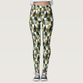 Leggings Pastel Colours Moderne géométrique Triangles Motif (Devant)