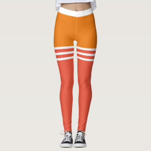 Leggings Pastel Couleurs en gras mélangés avec des bandes