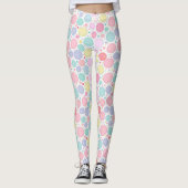 Leggings Pastel Dots Un-Perfect Pattern (Devant)
