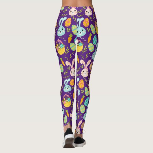 Leggings Pastel Easter Bunny Motif (Dos)