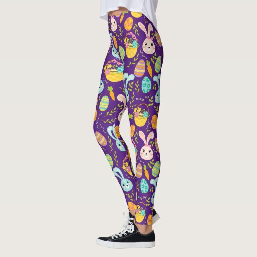 Leggings Pastel Easter Bunny Motif (Gauche)