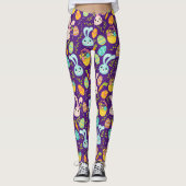 Leggings Pastel Easter Bunny Motif (Devant)
