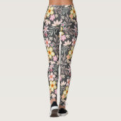 Leggings Pastel Floral pattern C03.bw DGrey BG (Dos)