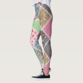 Leggings Pastel Floral Quilt Carré (Gauche)