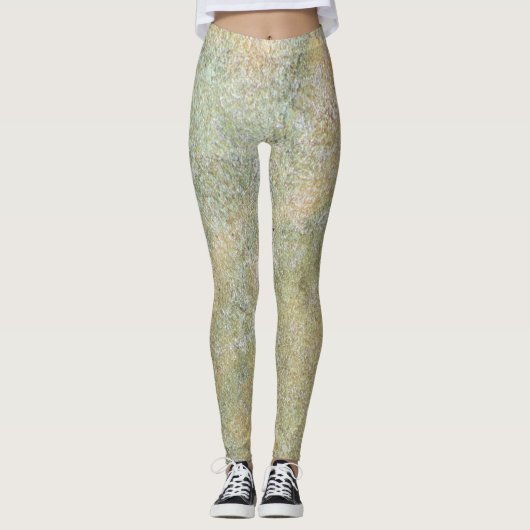 Leggings Pastel Green Cree Beige grès naturel (Devant)