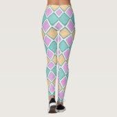 Leggings  Pastel Harlequin Prism Diamond Pattern (Dos)