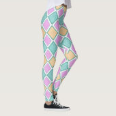 Leggings  Pastel Harlequin Prism Diamond Pattern (Droite)
