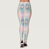 Leggings Pastel Kaleidoscope Pattern | Pink & Mint Mandala (Dos)