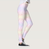 Leggings Pastel Kawaii Leopard Poster de animal arc-en-ciel (Droite)