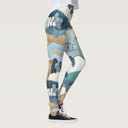 Leggings Pastel Landscape Pattern (Droite)