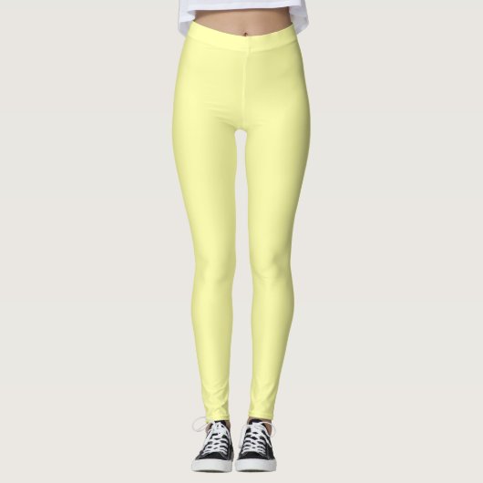 Leggings Pastel Lemon Yellow (Devant)