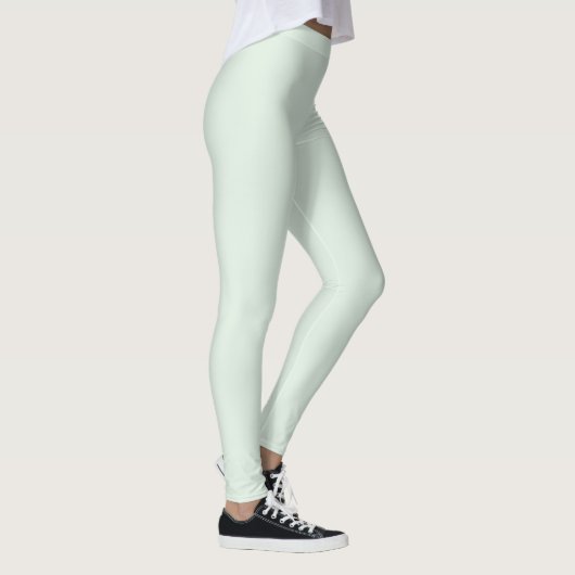 Leggings Pastel Mint Vert couleur solide (Droite)