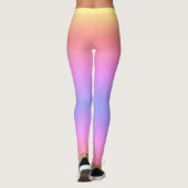 Leggings Pastel Ombré Arc-en-ciel rose jaune violet (Dos)