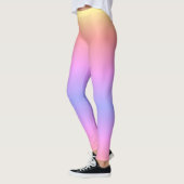 Leggings Pastel Ombré Arc-en-ciel rose jaune violet (Gauche)