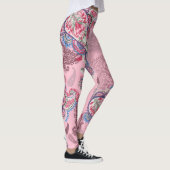 Leggings Pastel paisley, patchwork ethnique traditionnel (Droite)