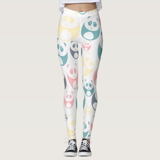 Leggings Pastel Pandas (Devant)