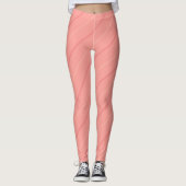 Leggings Pastel Peach Tones Elégantes Grandes Modèle mignon (Devant)