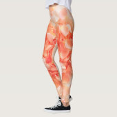 Leggings Pastel Peaches et pétales de crème (Gauche)