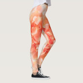 Leggings Pastel Peaches et pétales de crème (Droite)