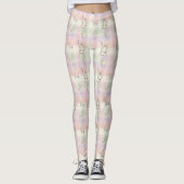 Leggings Pastel Plaid Easter Bunny Pattern (2) (Devant)