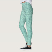 Leggings Pastel Printemps Vert béton texture (Gauche)