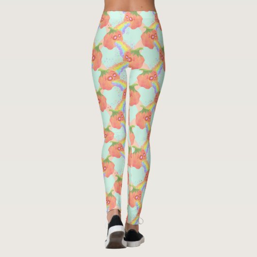 Leggings Pastel Puking Ciel Citrouille (Dos)