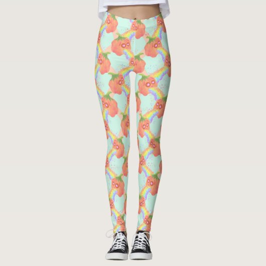 Leggings Pastel Puking Ciel Citrouille (Devant)