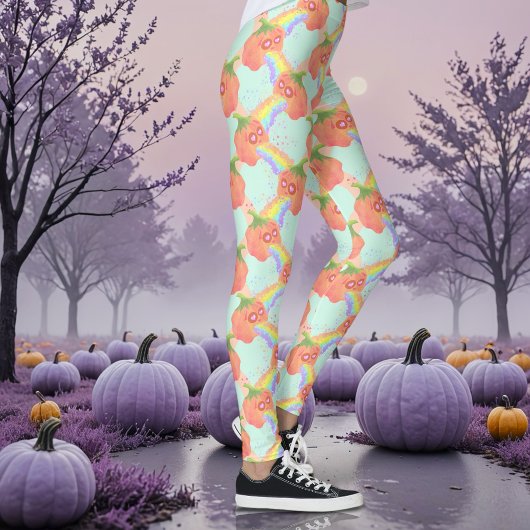 Leggings Pastel Puking Ciel Citrouille