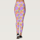 Leggings Pastel Puking Citrouille lilas (Dos)