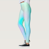 Leggings Pastel Rainbow Colonnes Abstrait Blur Gradient Omb (Gauche)