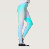 Leggings Pastel Rainbow Colonnes Abstrait Blur Gradient Omb (Droite)