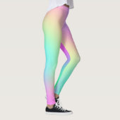 Leggings Pastel Rainbow Colors Abstract Blur Gradient ombre (Droite)