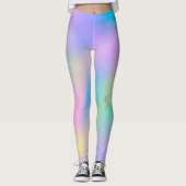 Leggings Pastel Rainbow Colors Ombre (Devant)