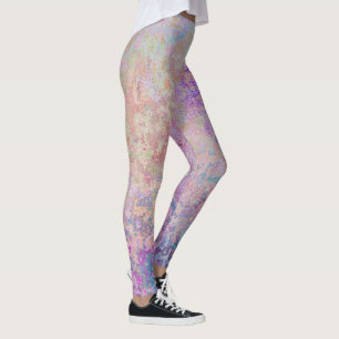 Leggings Pastel Rainbow Cravate-Dye, printemps été