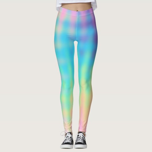 Leggings Pastel Rainbow Design (Devant)