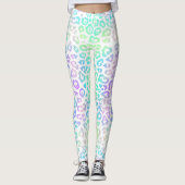 Leggings Pastel Rainbow Leopard Motif (Devant)