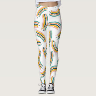 Leggings Pastel Rainbow Lines : Vintage sans fil