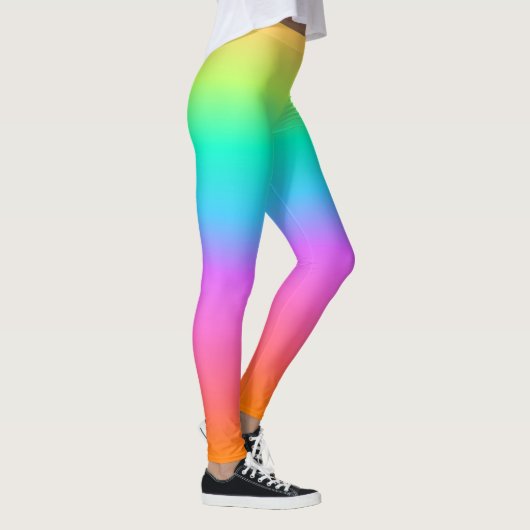 Leggings Pastel Rainbow Ombre Gradient (Droite)