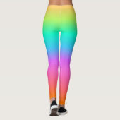 Leggings Pastel Rainbow Ombre Gradient (Dos)
