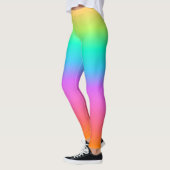 Leggings Pastel Rainbow Ombre Gradient (Gauche)