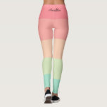 Leggings Pastel Rainbow Personnaliser les légendes<br><div class="desc">Pastel Rainbow Personnaliser</div>
