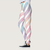 Leggings Pastel Rainbow strié (Gauche)